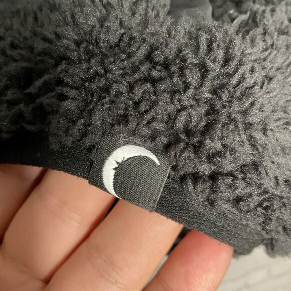 NWOT Zyia Womens Black Teddy 1/4 Zip Pocket Jacket Sweatshirt Sz Large - Picture 8 of 10